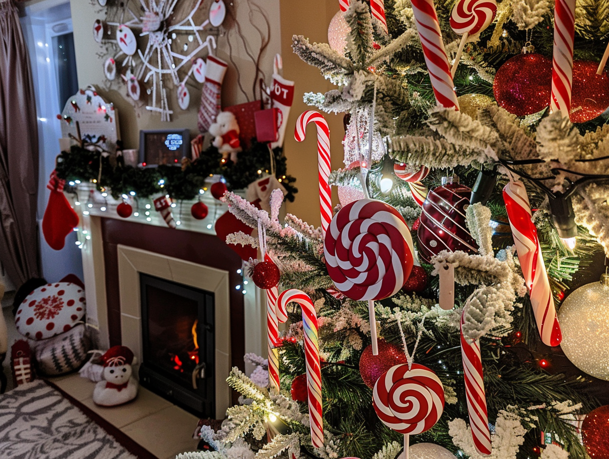 A Traditional Polish Christmas Tree in Cozy Room