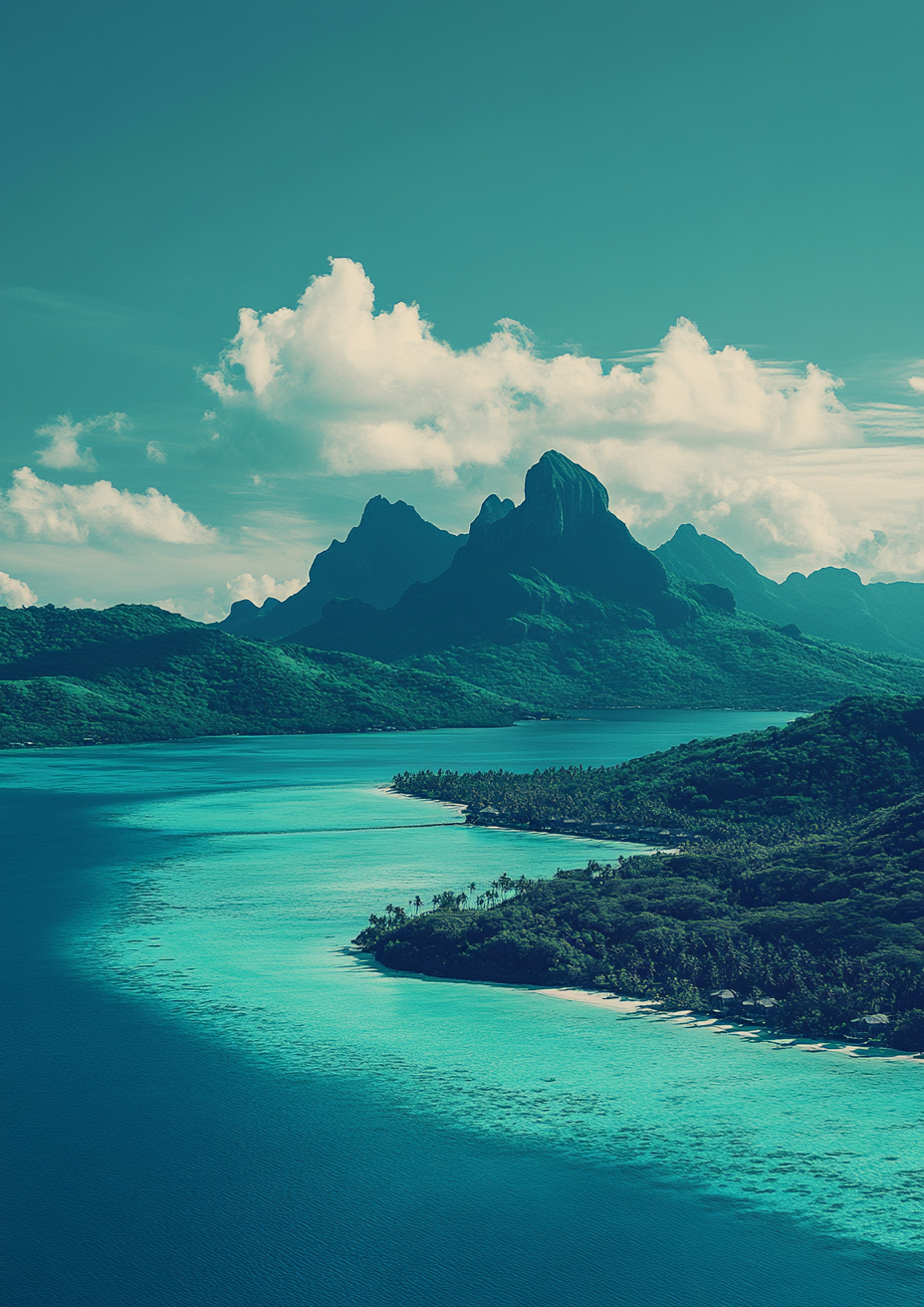 A Tropical Paradise: Bora Bora Island View