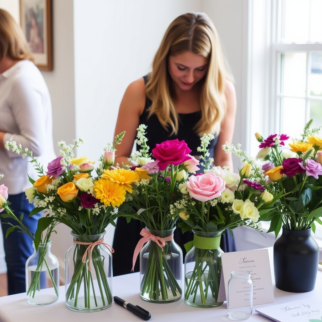 A Visitor-Created Bouquet Station