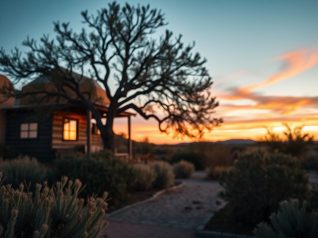 A West Texas Nature Background with Van
