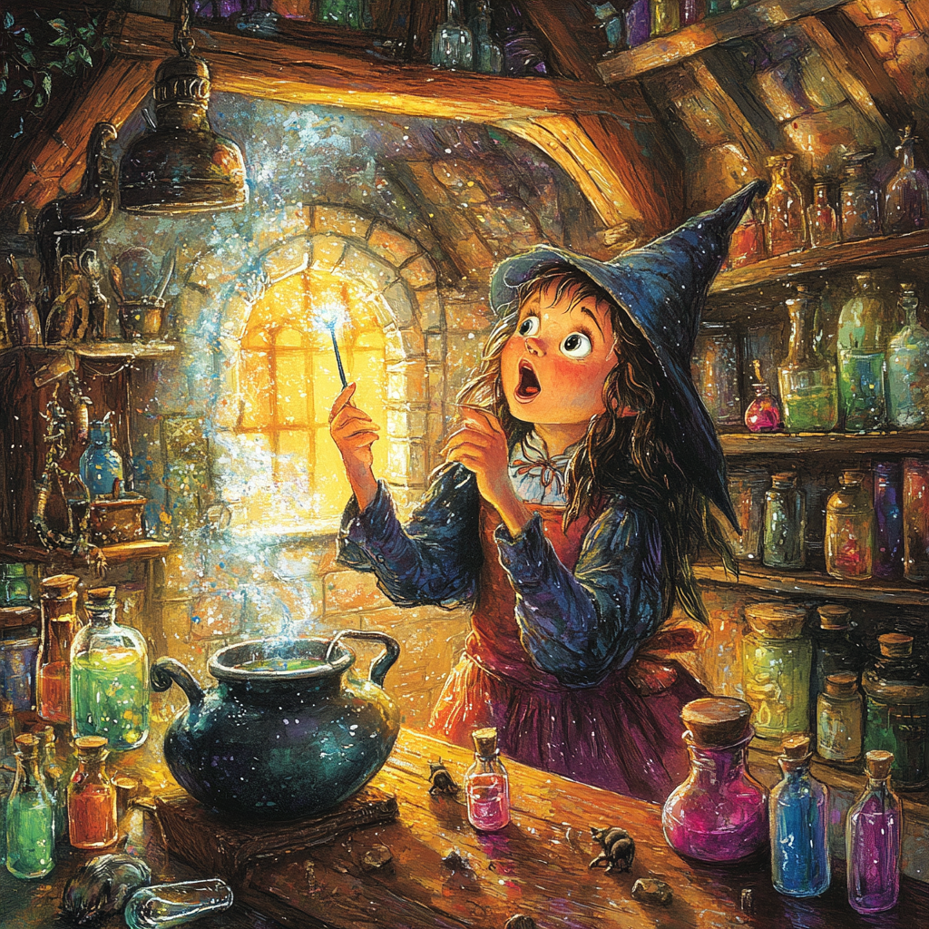 A Witch's Magical Potions and Spells: Children's Book