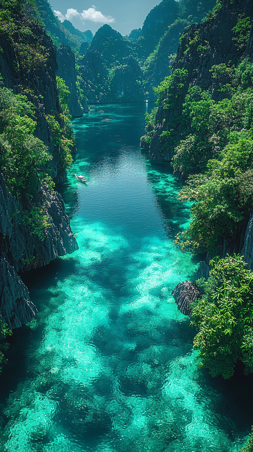 A beautiful night scene in the Philippines