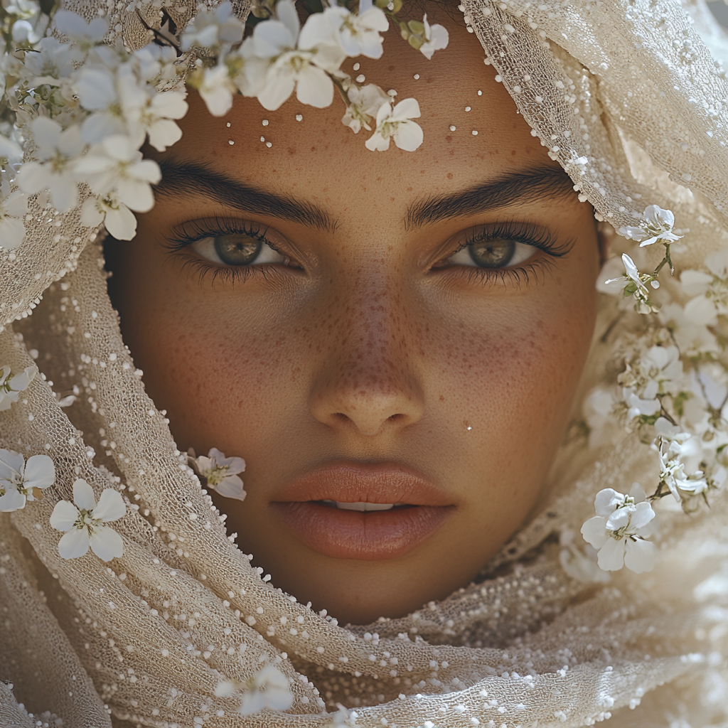 A beautiful portrait of an Arab woman.