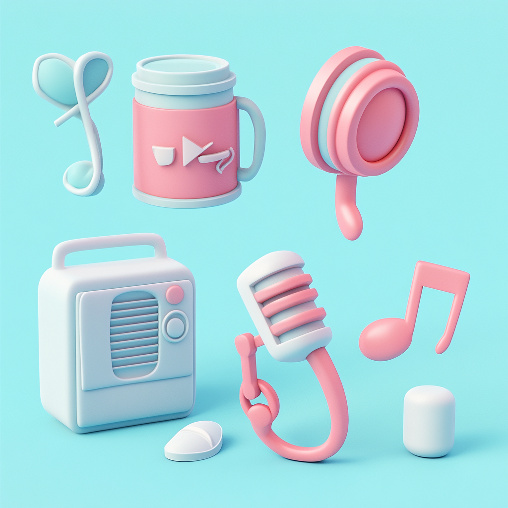 A collection of detailed and gorgeous 3D icons.