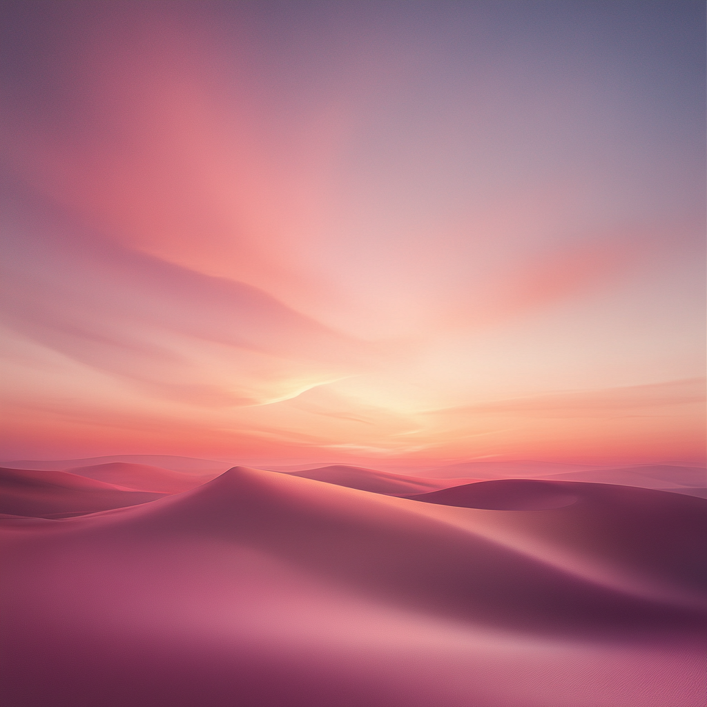 A colorful sunrise in the desert landscape