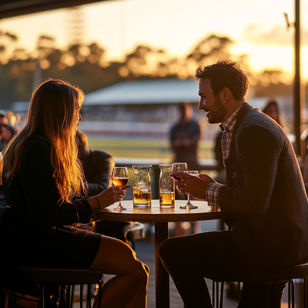 A cozy evening at outdoor bar in Brisbane.