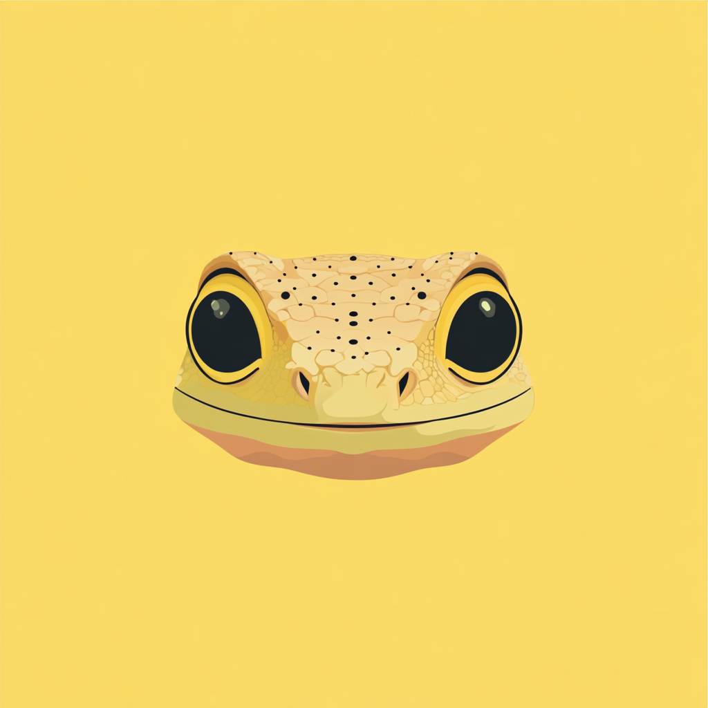 A cute lizard emoji in square shape.