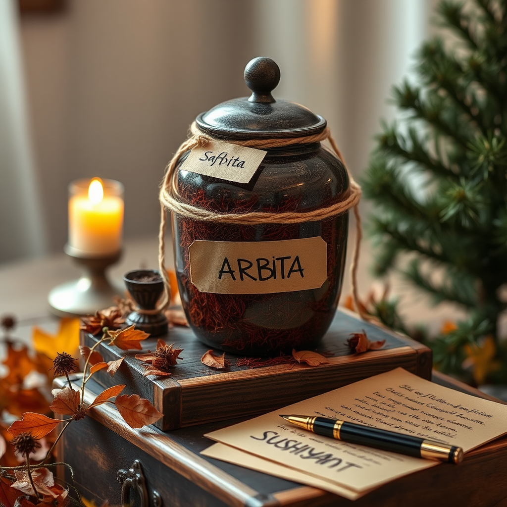 A decorated saffron jar for sale - ARBITA.