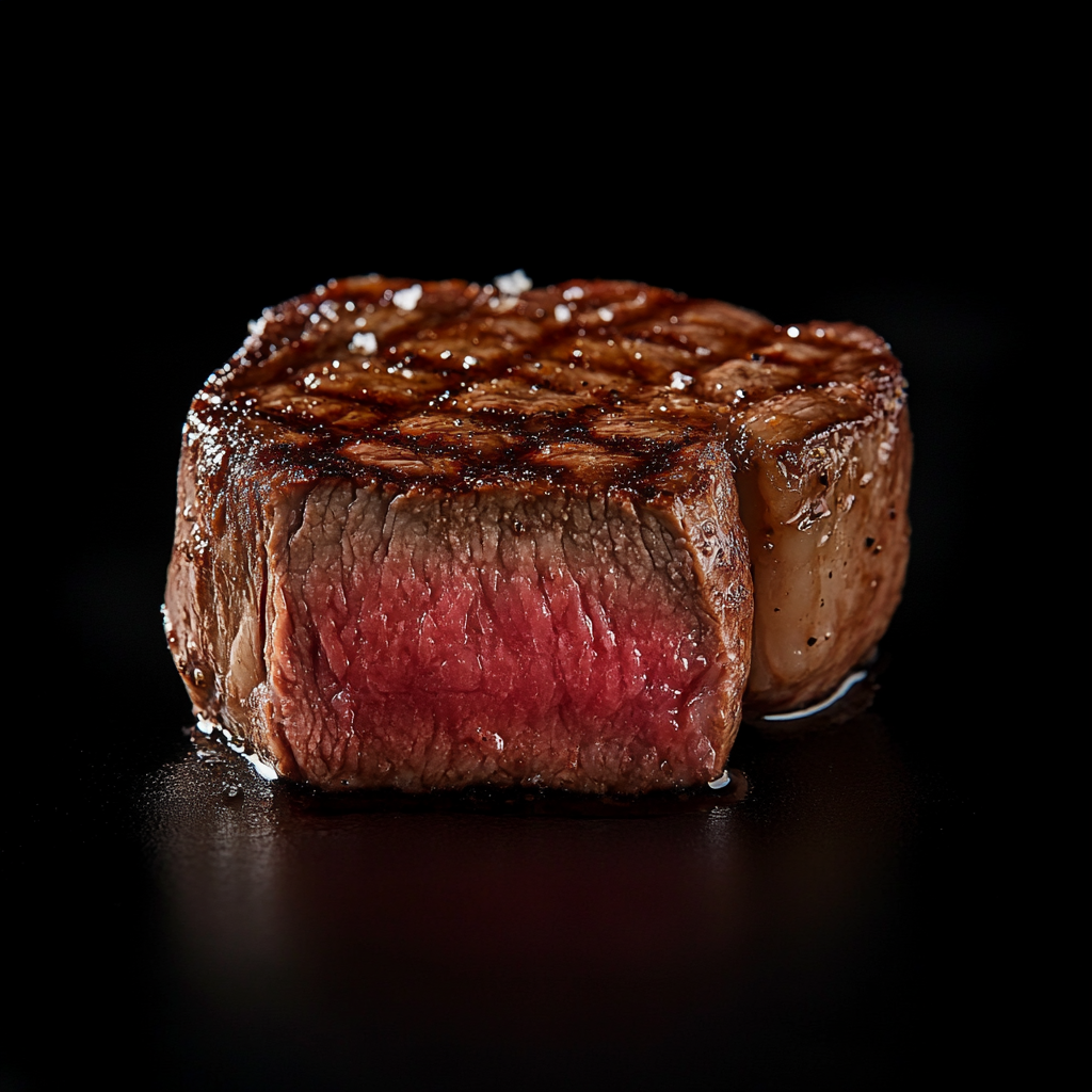 A delicious steak wrapped in another steak.