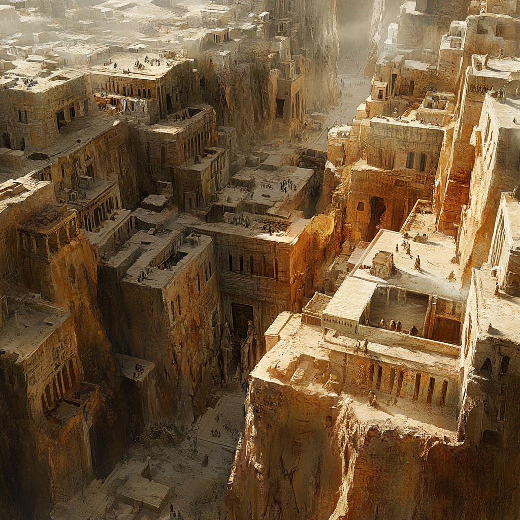 A desert city built on ancient tombs.