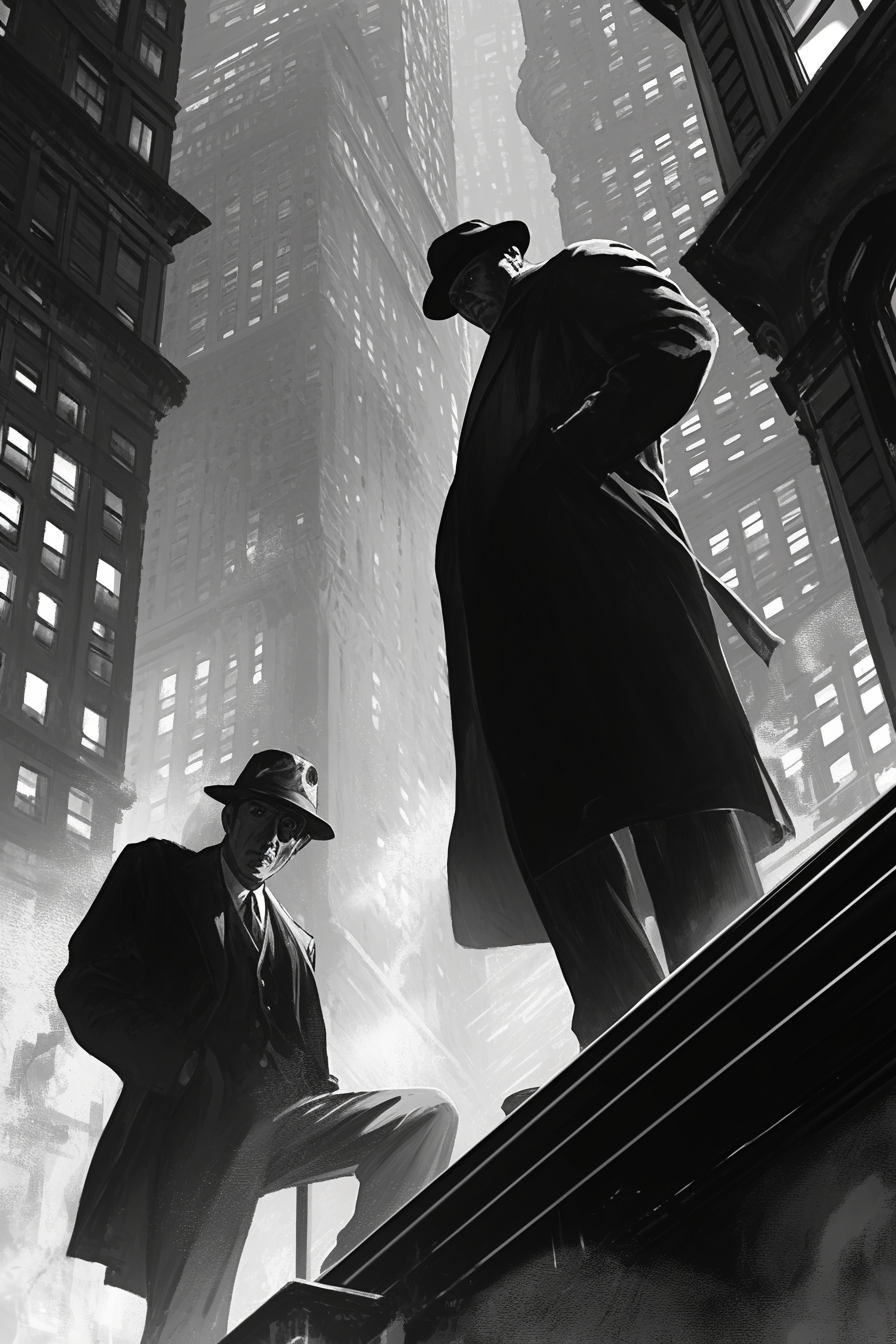 A detective and boy in noir New York