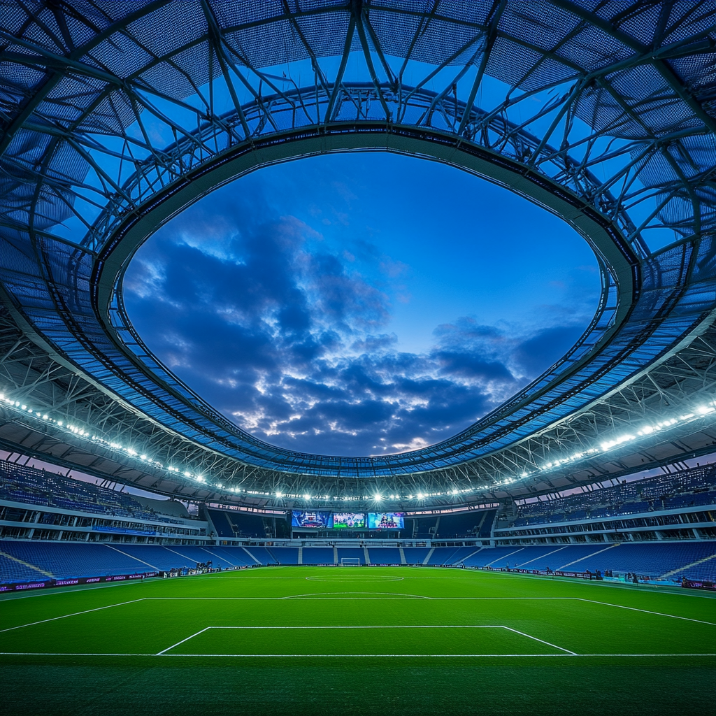 A football player's view of a modern stadium