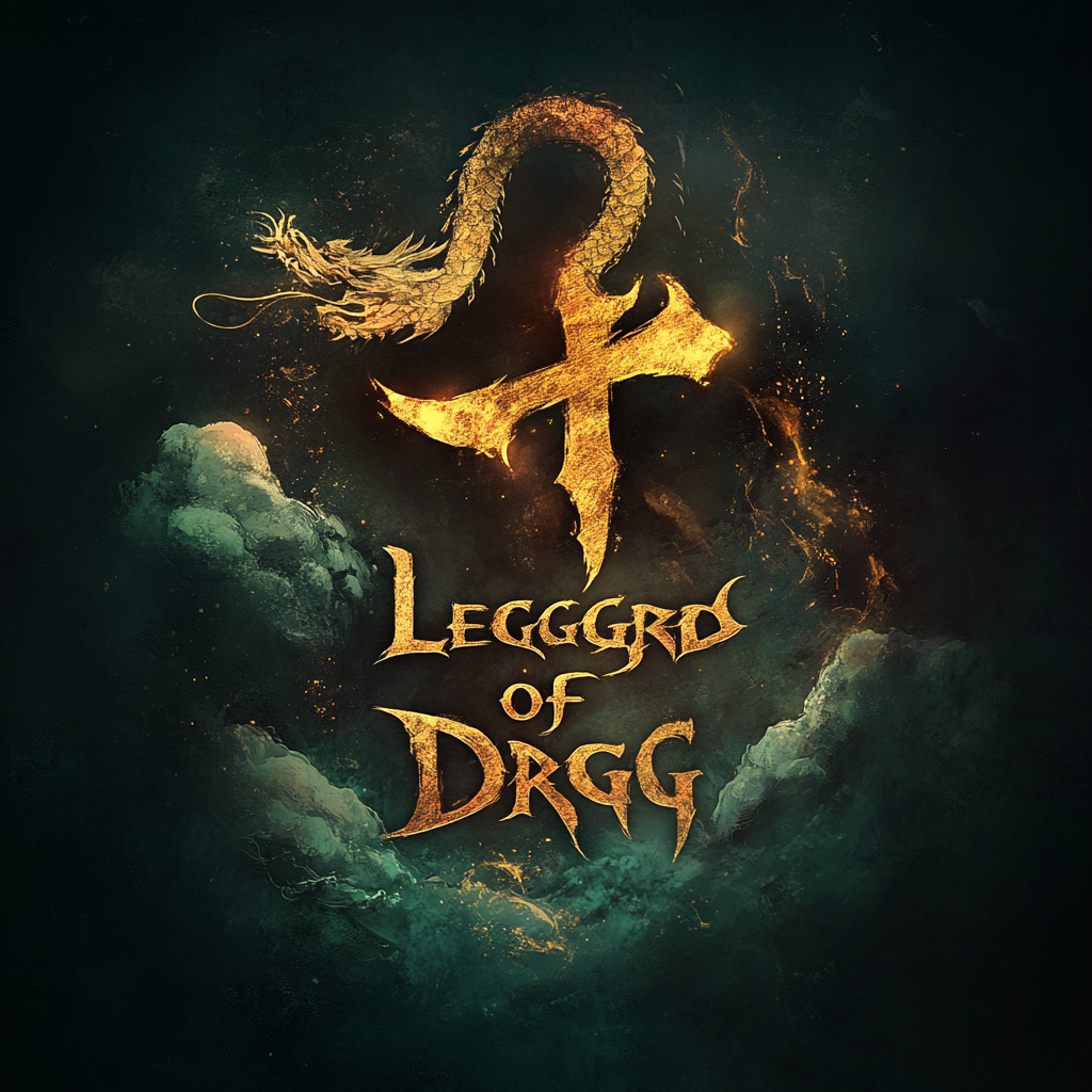 A grand 'Legend of Dragon' logo design