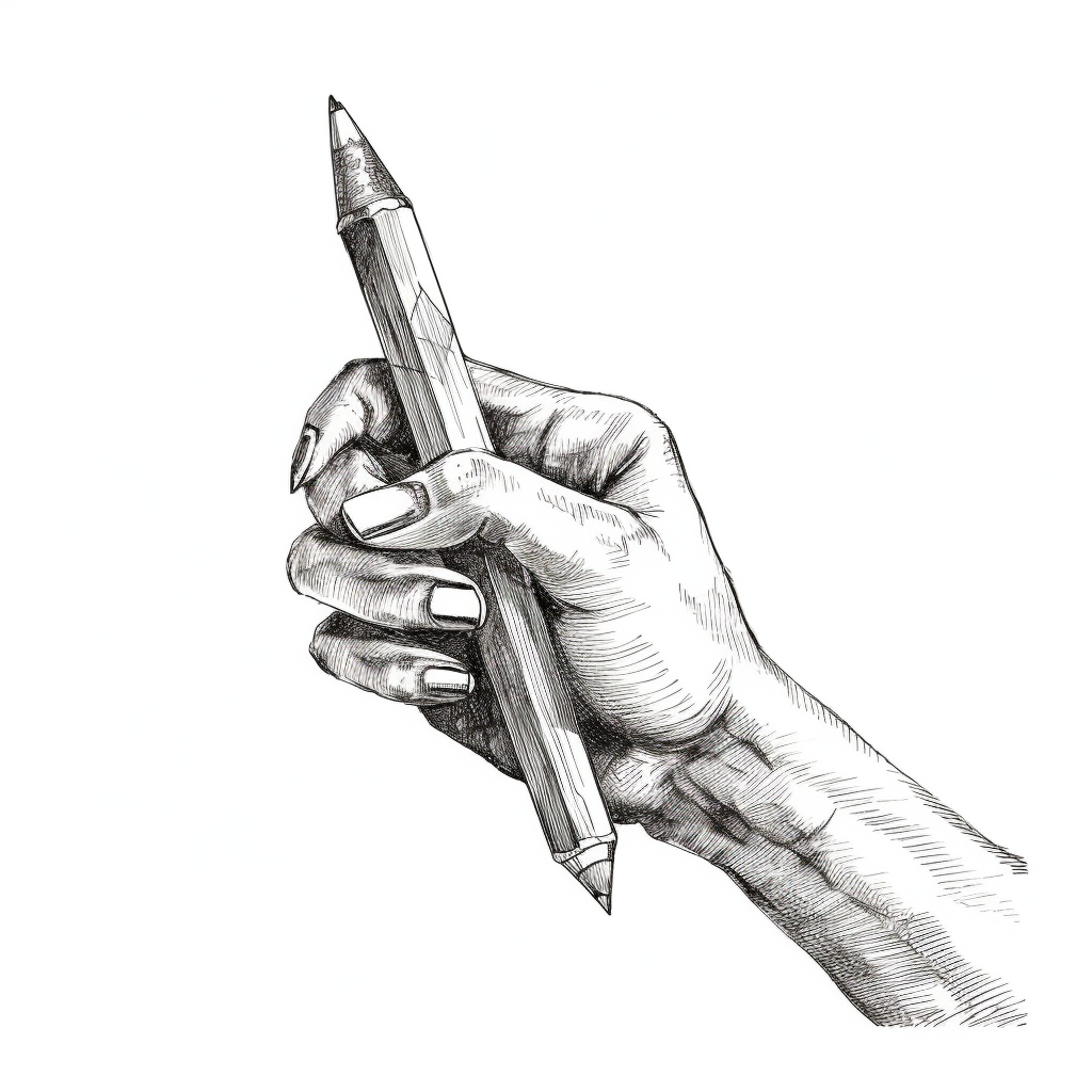 A hand drawing with a pencil in vintage style.