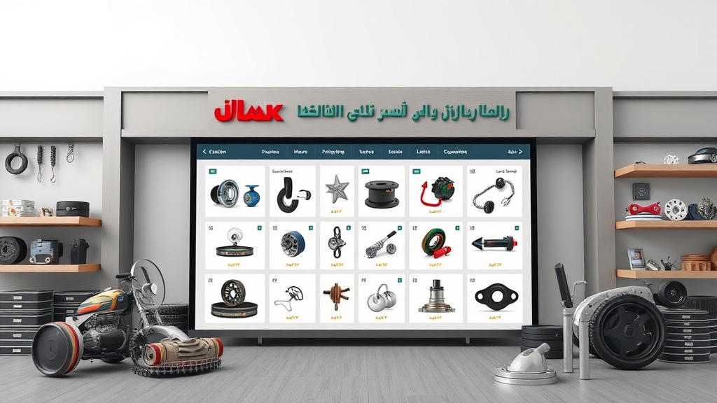 A large online market sells car parts in Iran.