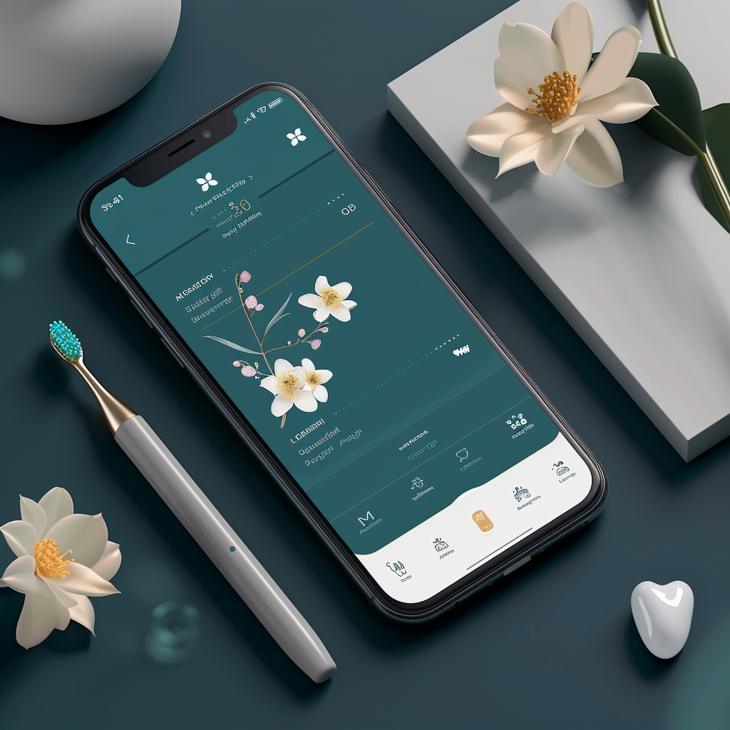 A luxury oral care app interface design