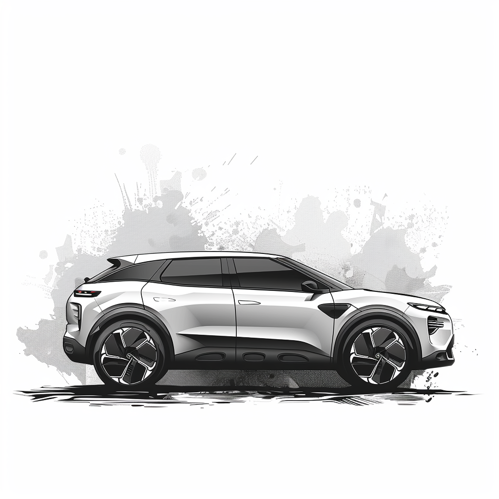 A modern black and white Citroen concept