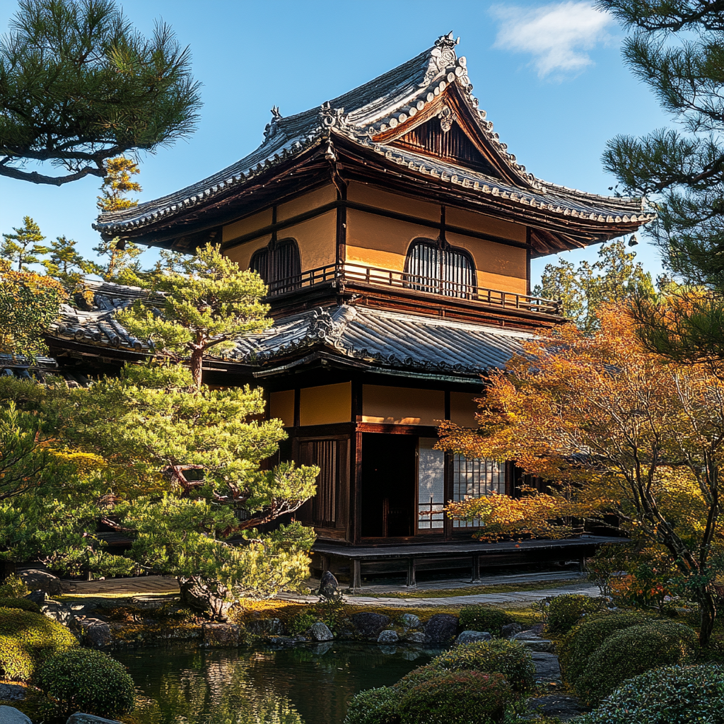 A quiet picture of Katsura Imperial Villa, Japan.