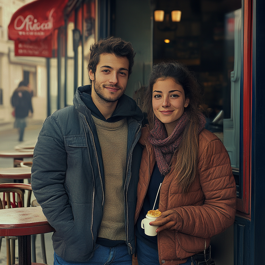 A real picture of a married couple in France.