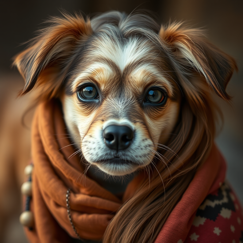 A realistic Persian girl smiling at camera