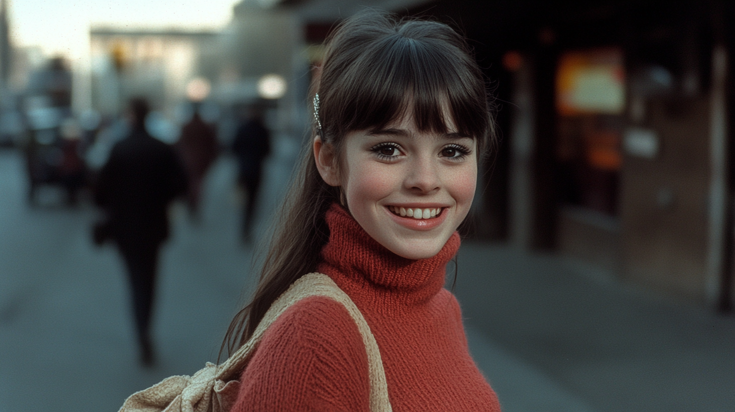 A scared young girl in 1967 London.