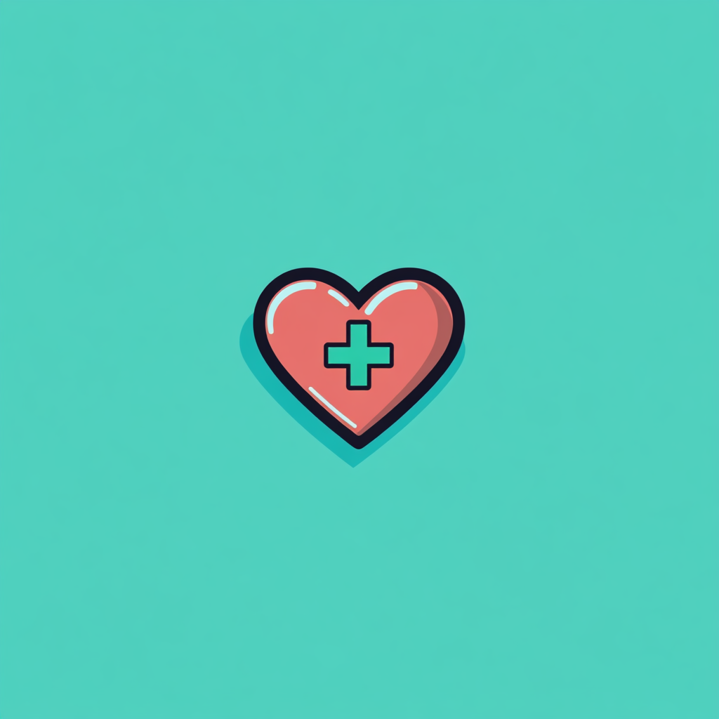 A simple, calming icon symbolizing good health