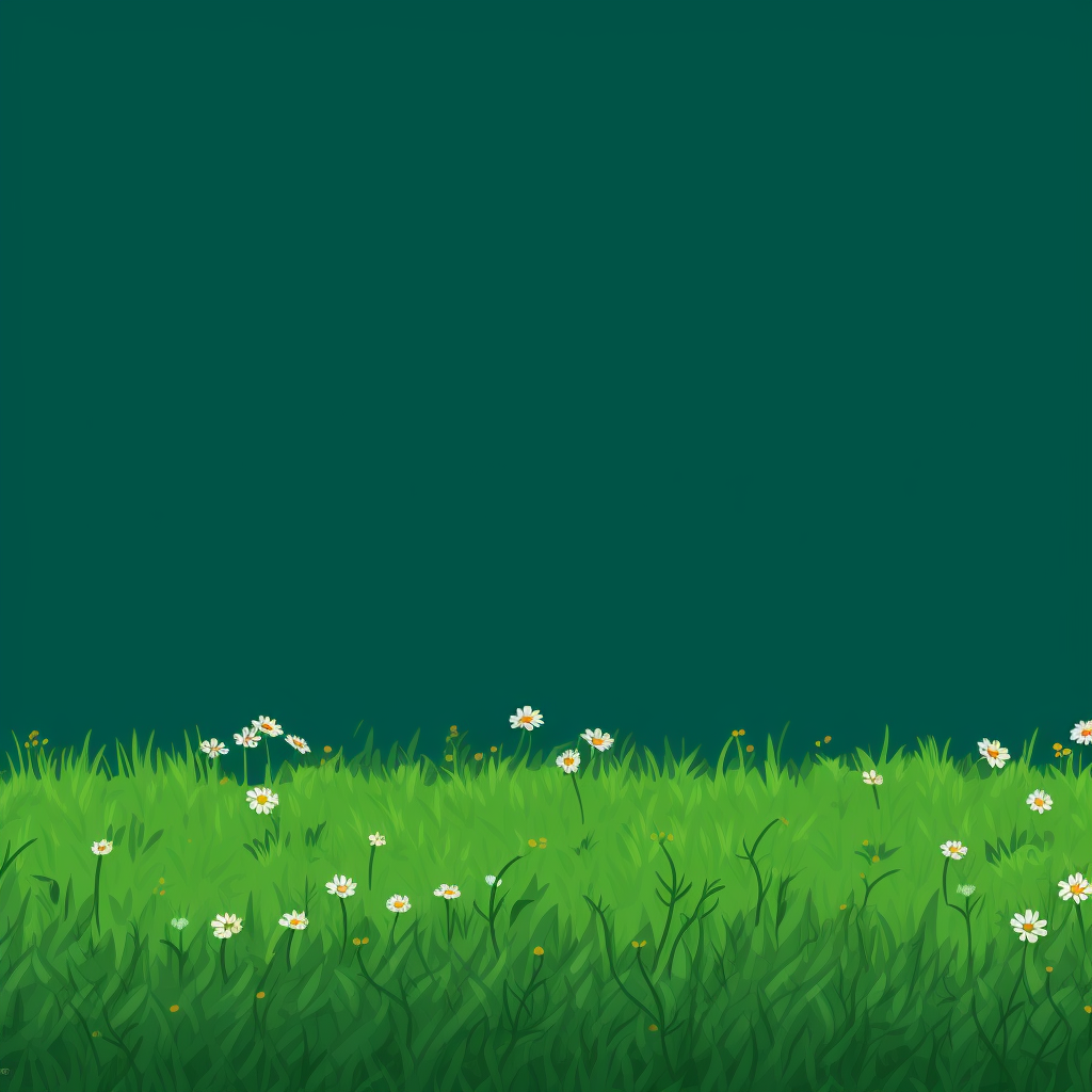 A simple, cheerful 2D game background with grass