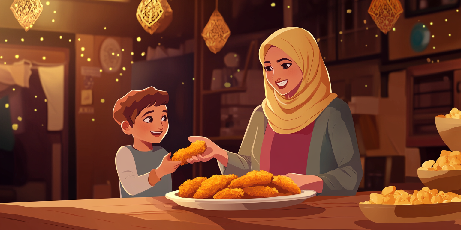 A warm Ramadan dinner with Arabic family