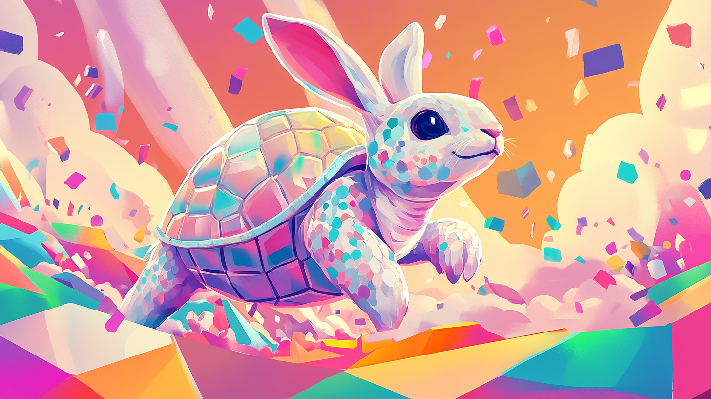 AI Tortoise writes, AI Hare finishes quickly.