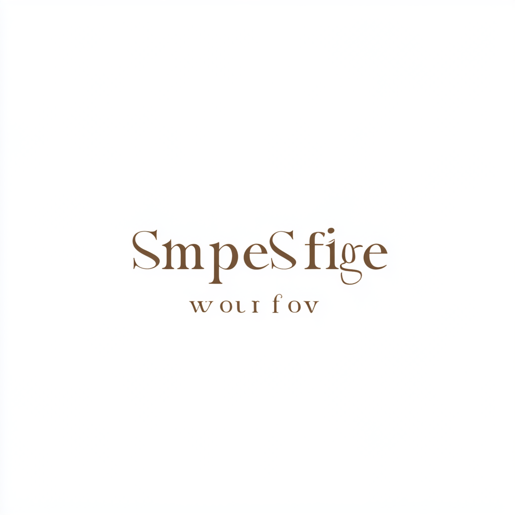 ALT: Warm, modern logo for SimpleStyle interior design. Storytelling homes.