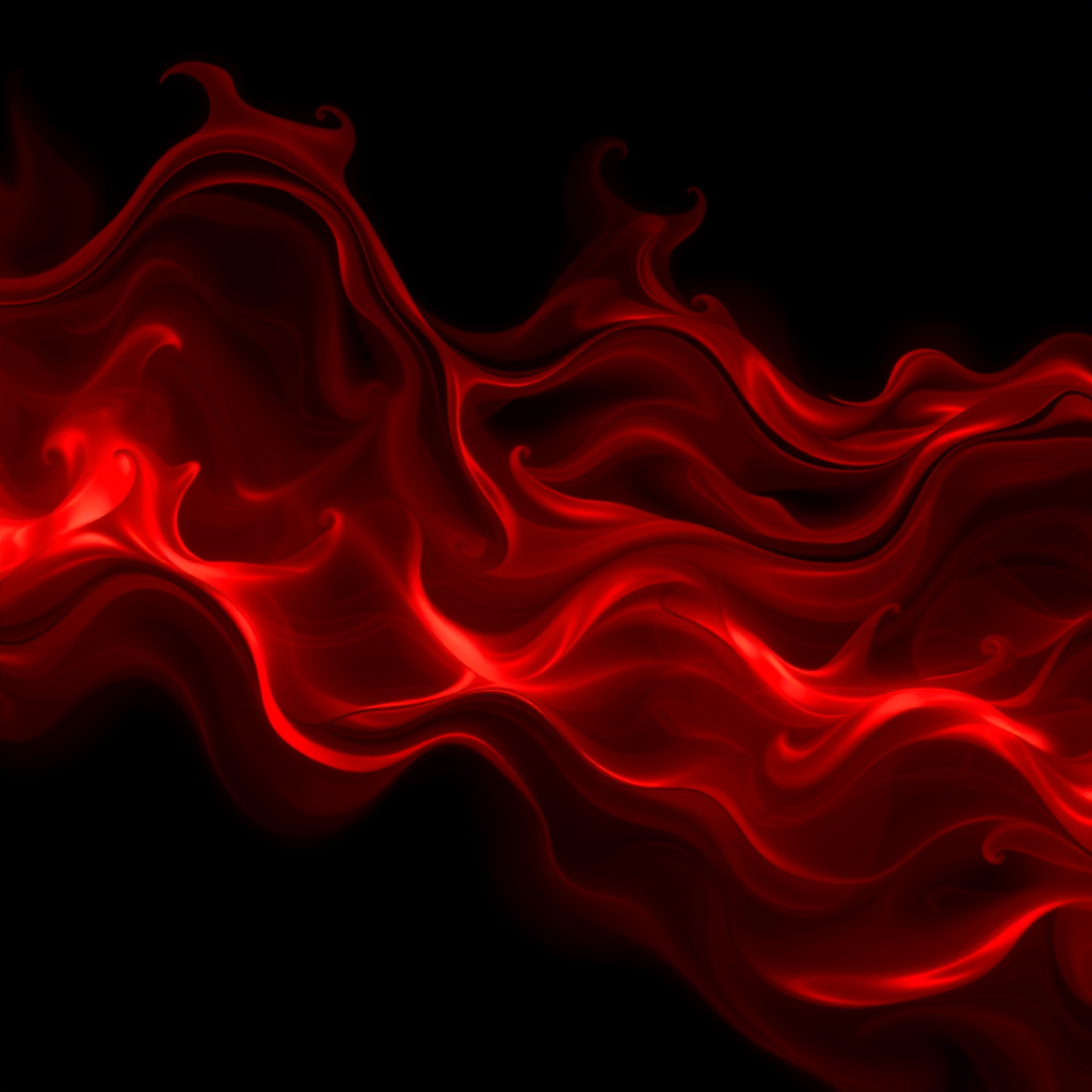 Abstract Cinematic 3D with Ethereal Flames