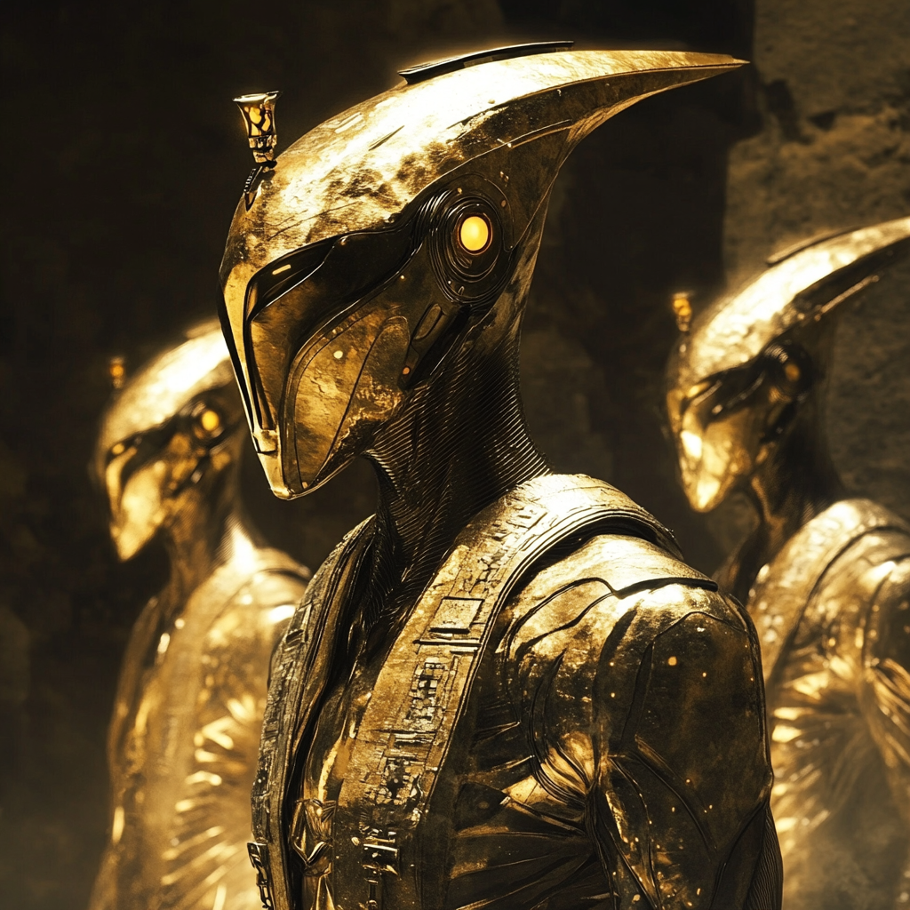 Advanced extraterrestrial species, Anunnaki, from planet Nibiru mining gold.