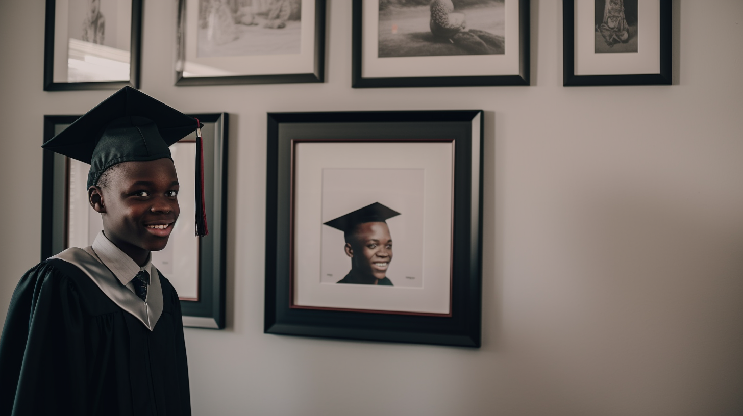 African boy graduation portrait photos in South Africa