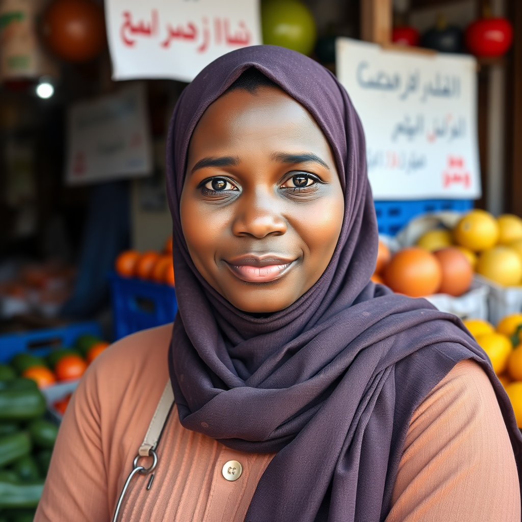 Aisha Bello Proudly Stands by Her Produce Shop