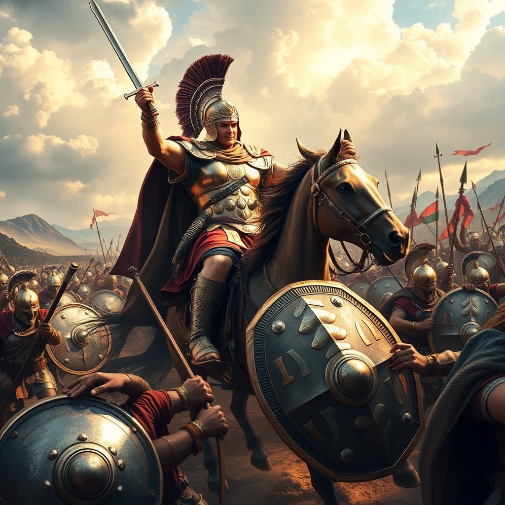 Alexander the Great Leading Epic Battlefield Charge