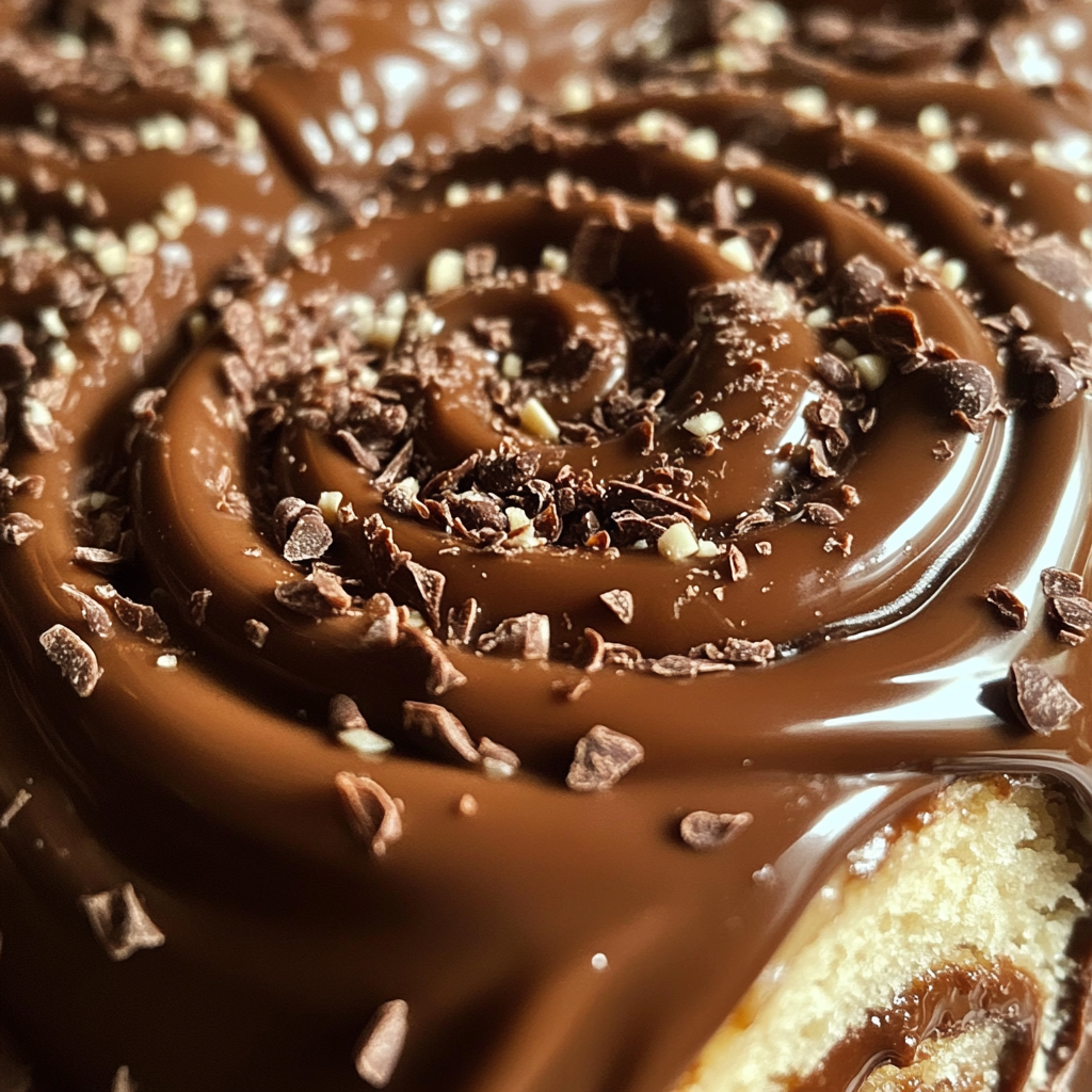 Amateur photo of chocolate Swiss Roll details.