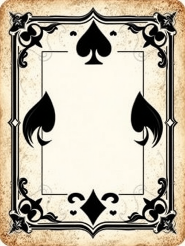 Amazing Playing Card Border with Cool Design