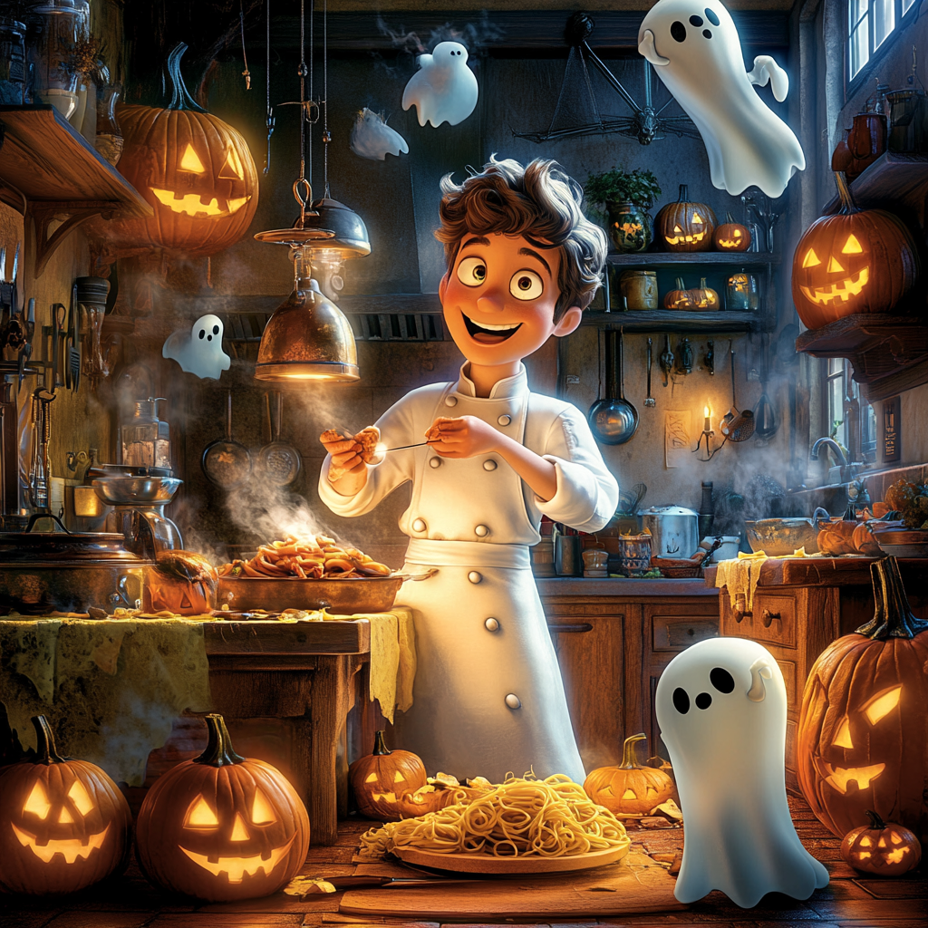 An Italian Chef Preparing Halloween Dishes: Pixar Movie