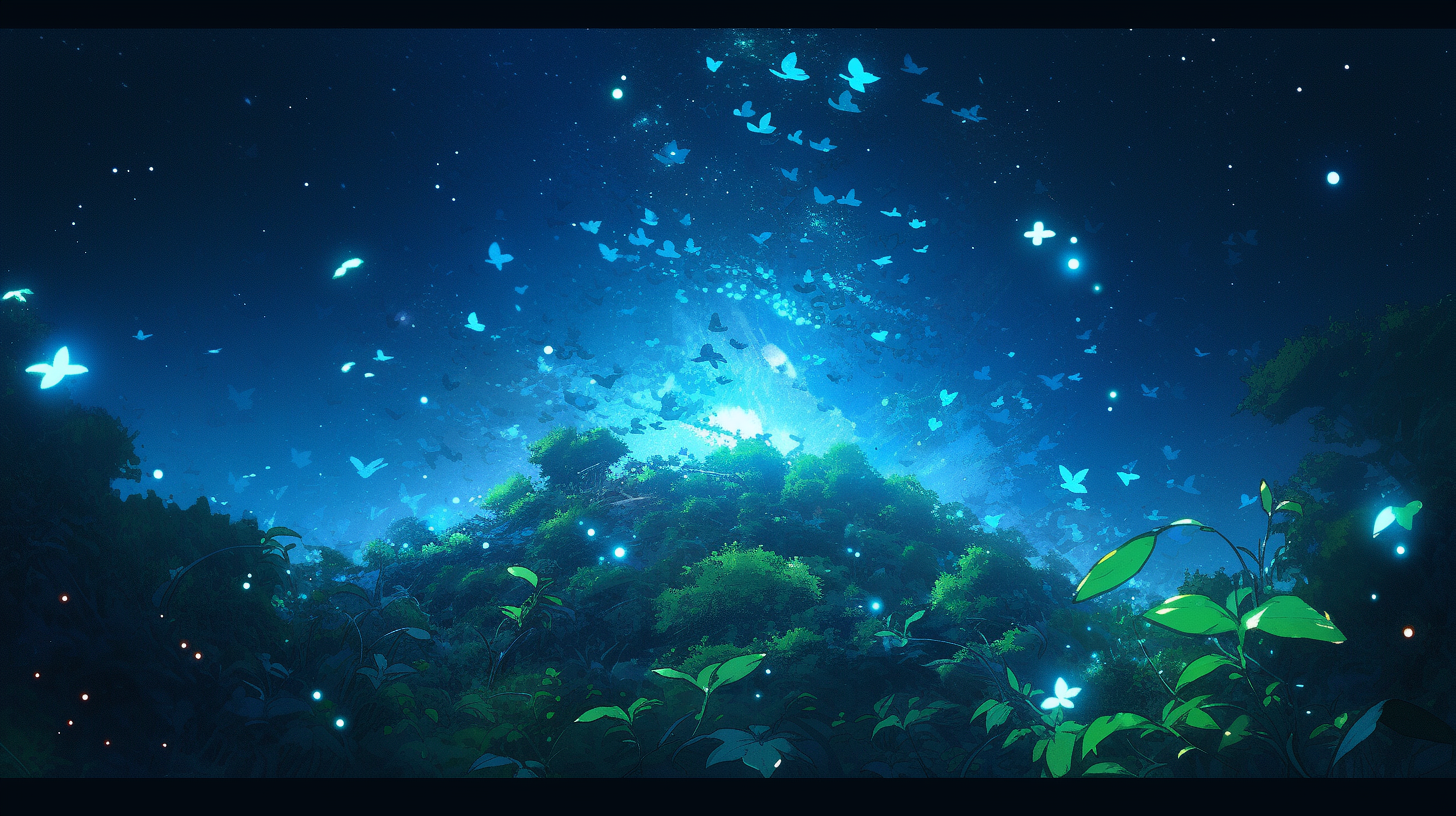 An Ultra 8k Cinematic Space with Floating Animals.