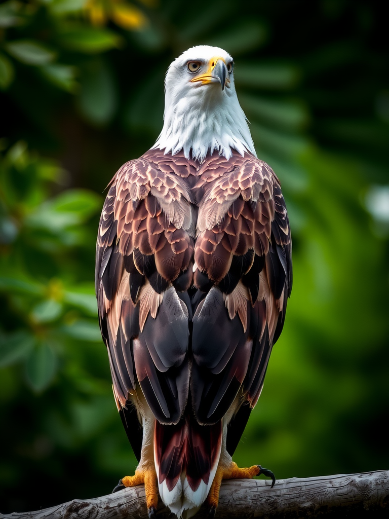 An eagle looking at the distance.