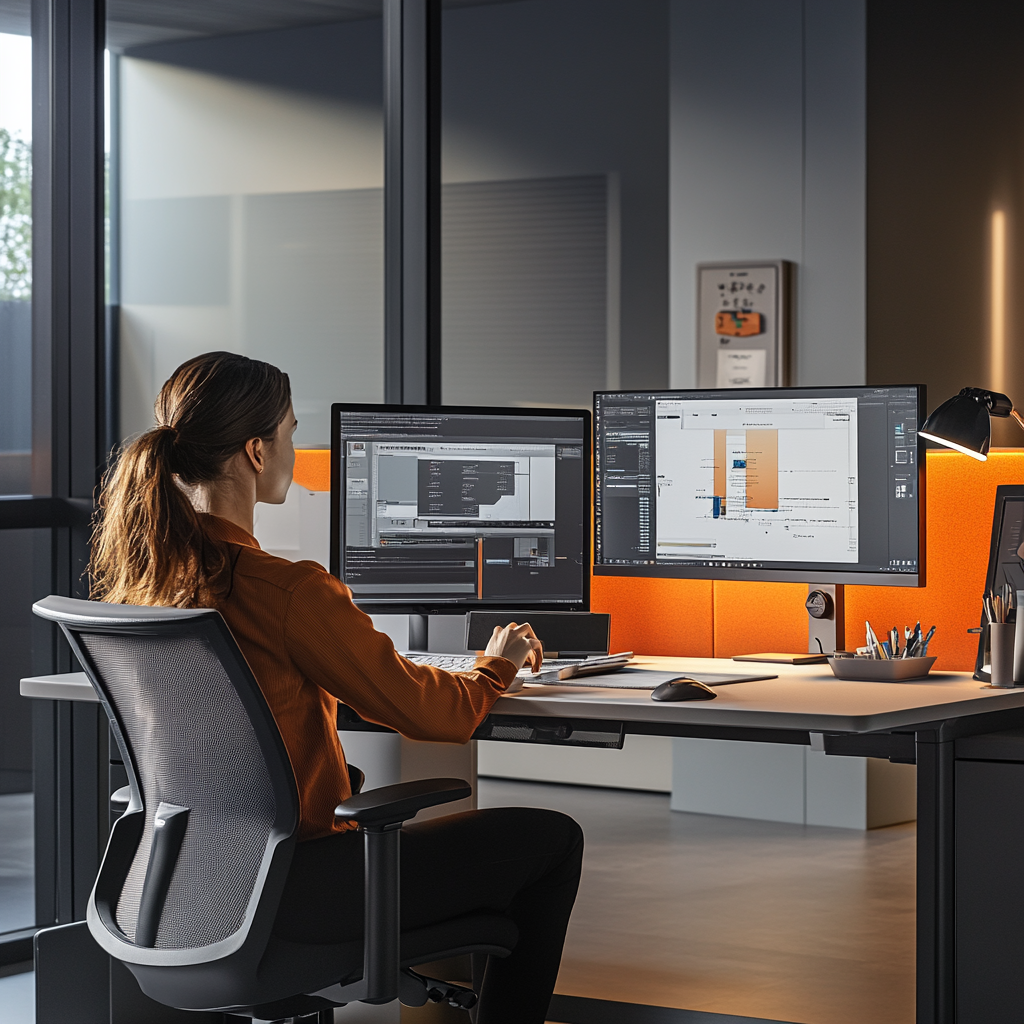 An optimized workspace reduces strain and enhances efficiency.