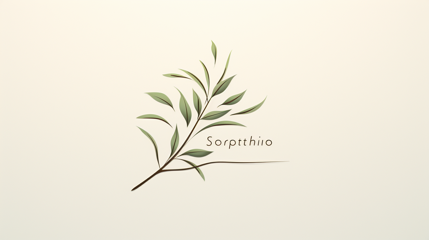 Apholia logo with leaf elements in green tones