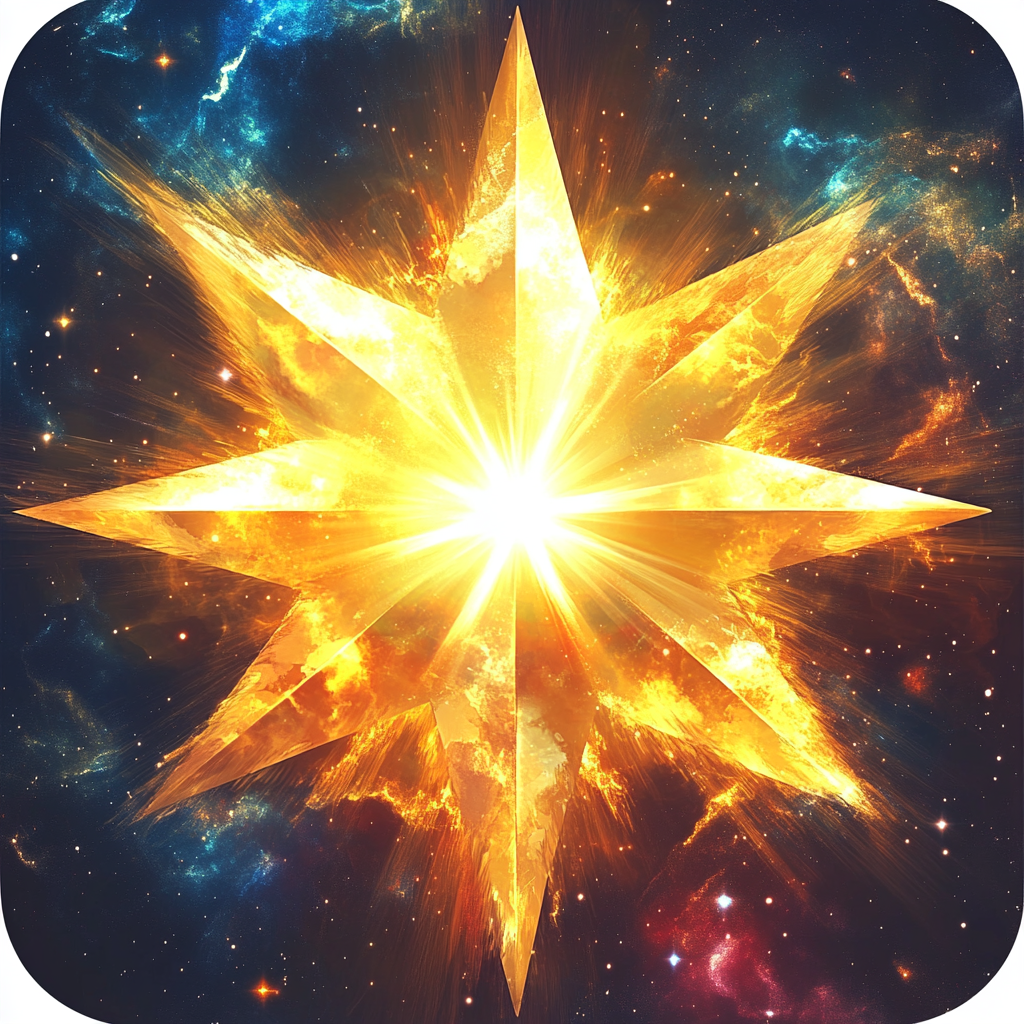 App icon with large star in gold and white.