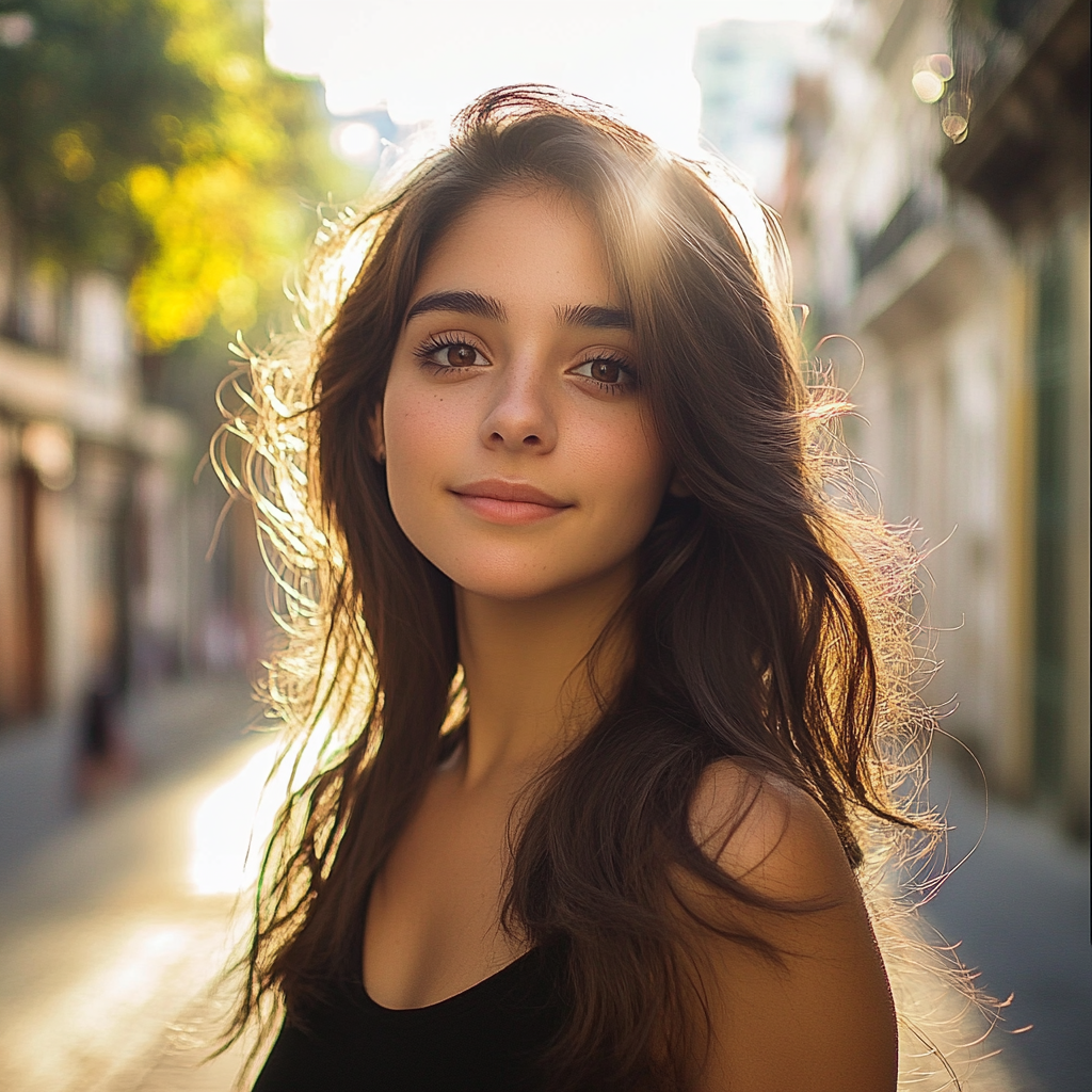 Argentinian Woman in Buenos Aires, Warm, Radiant Smile