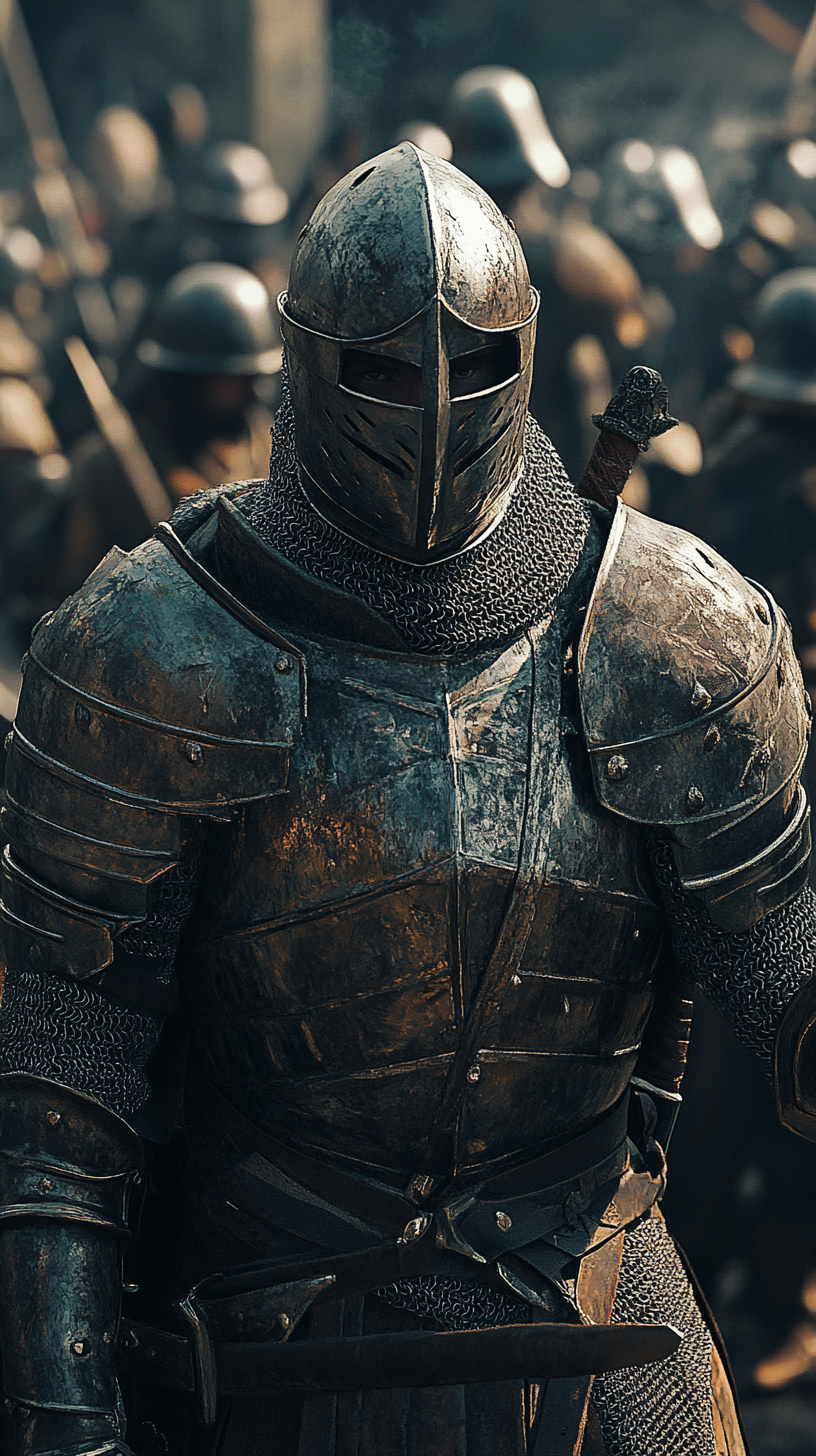 Armor design changes to withstand gunpowder bullets in photography.