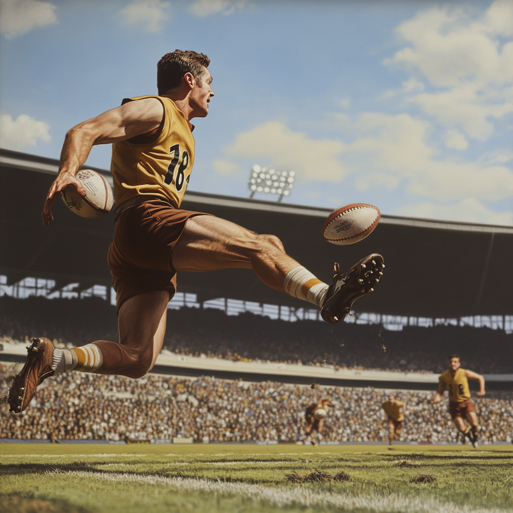 Australian Rules Football star Jack Ginnivan game-winning goal.