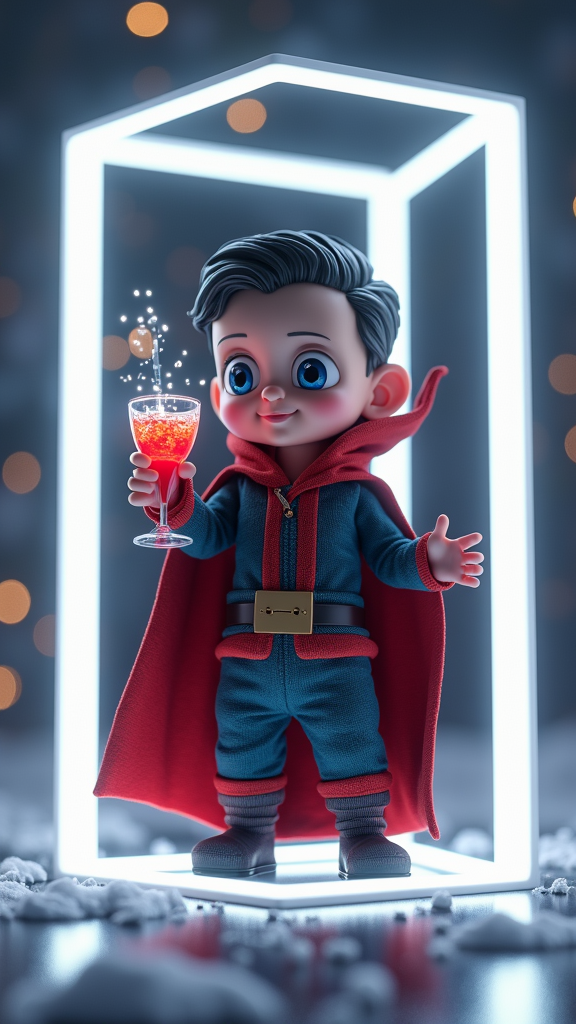 Baby Dr. Strange's Futuristic Christmas Party Poster