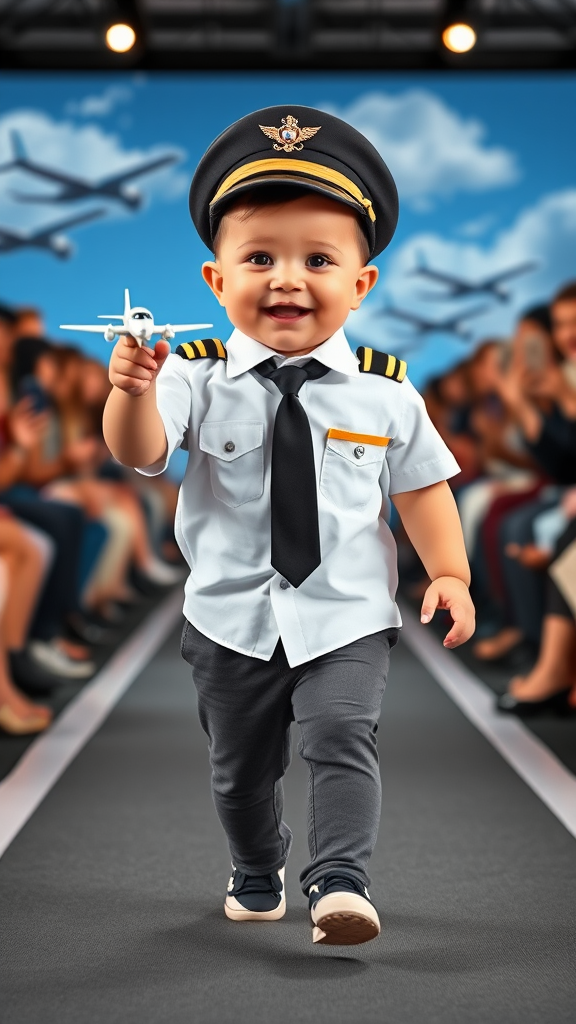 Baby Pilot, Spreading Joyful Wings Down Runway