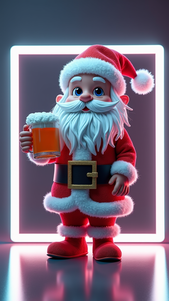 Baby Thor's Neon-Lit Christmas Cube Party