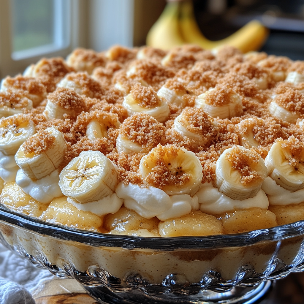 Banana Pudding Cheesecake Delight: Macro shot, iPhone photo